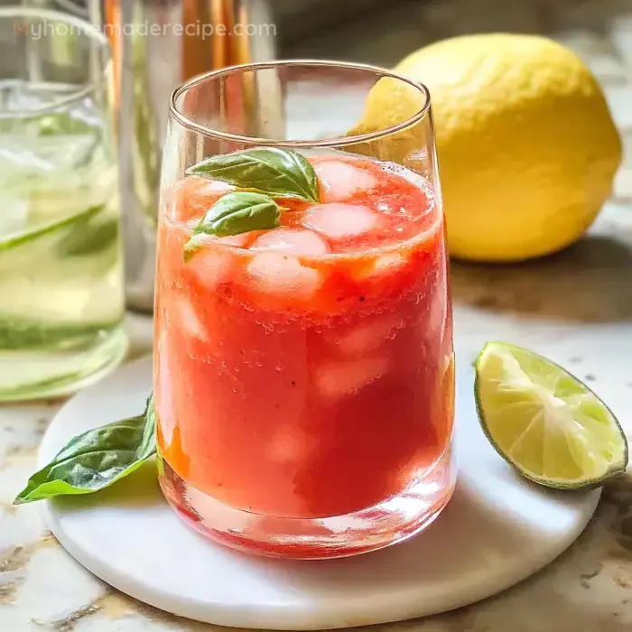 Basil Watermelon Drink