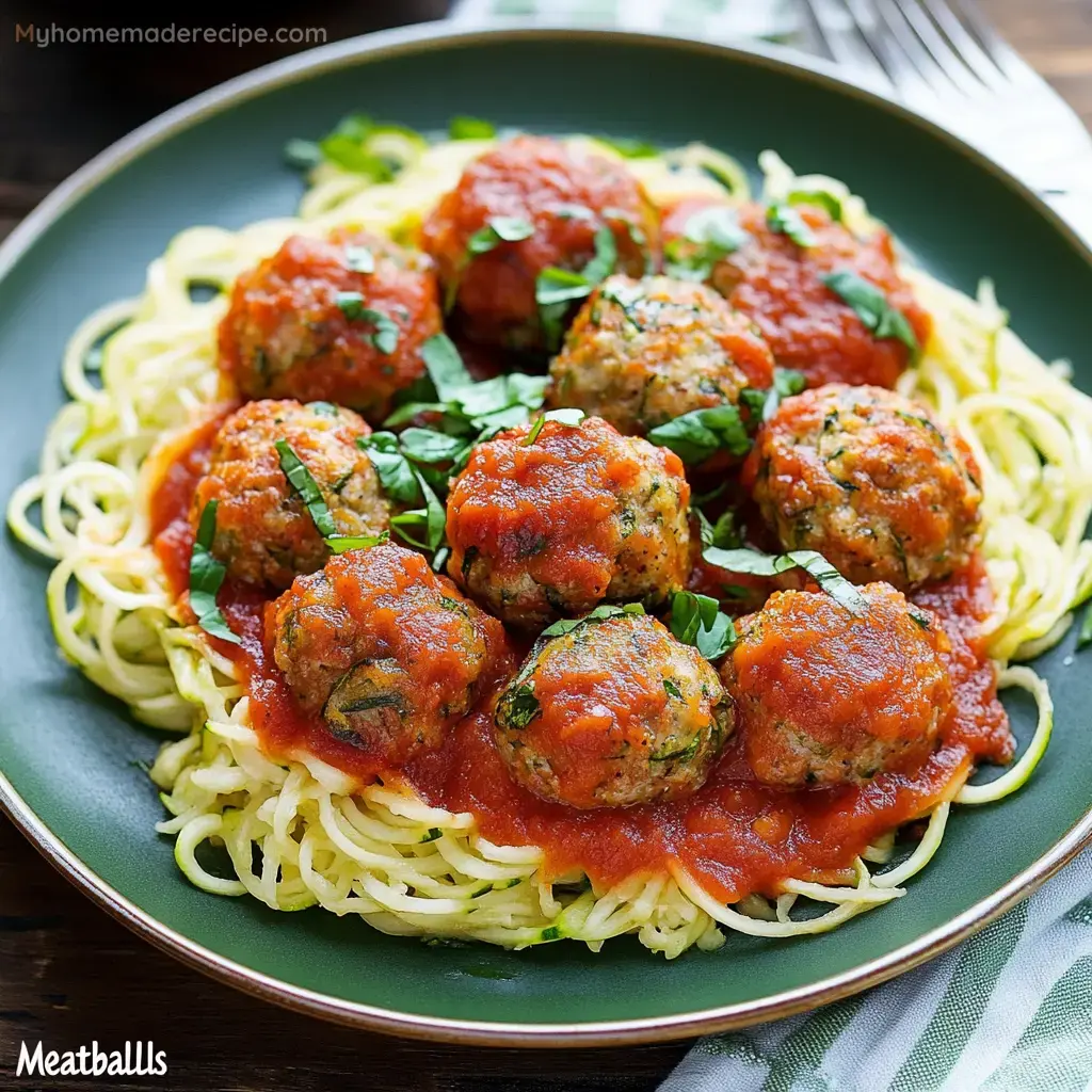 Tasty Zucchini Meatballs Baked