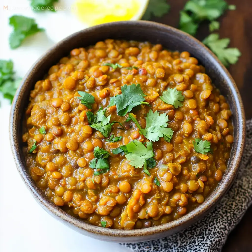 Easy Lentil Curry Instant Pot