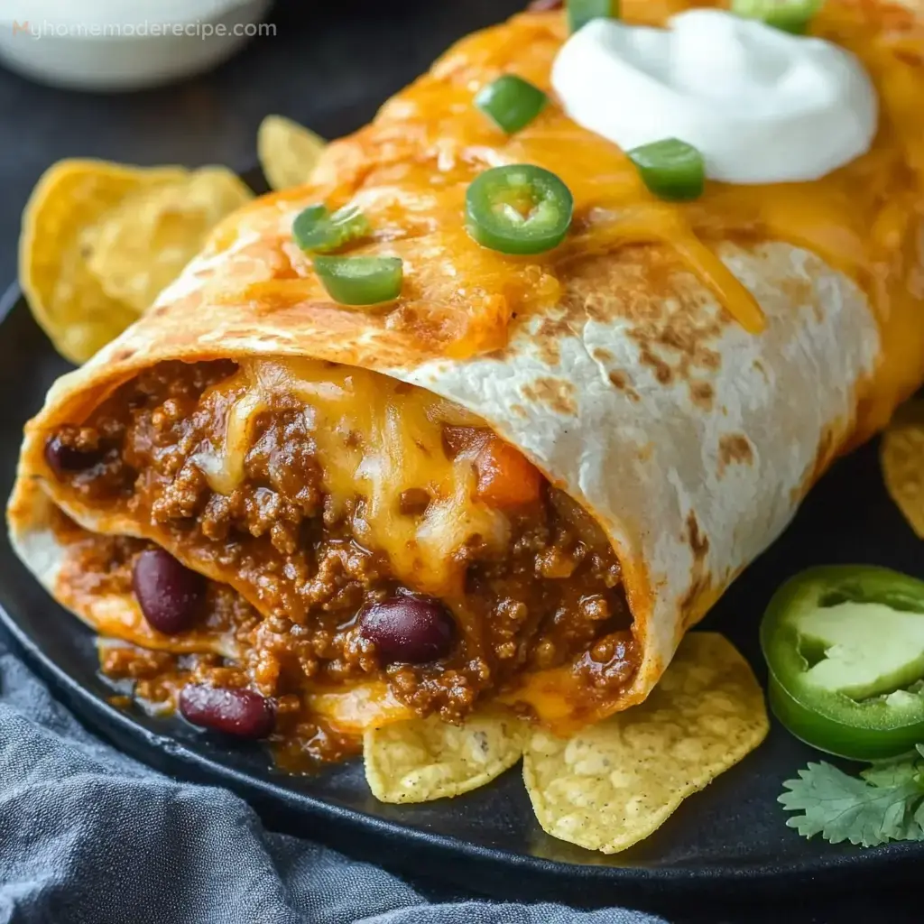 Taco Bell-inspired Chili Cheese Wrap