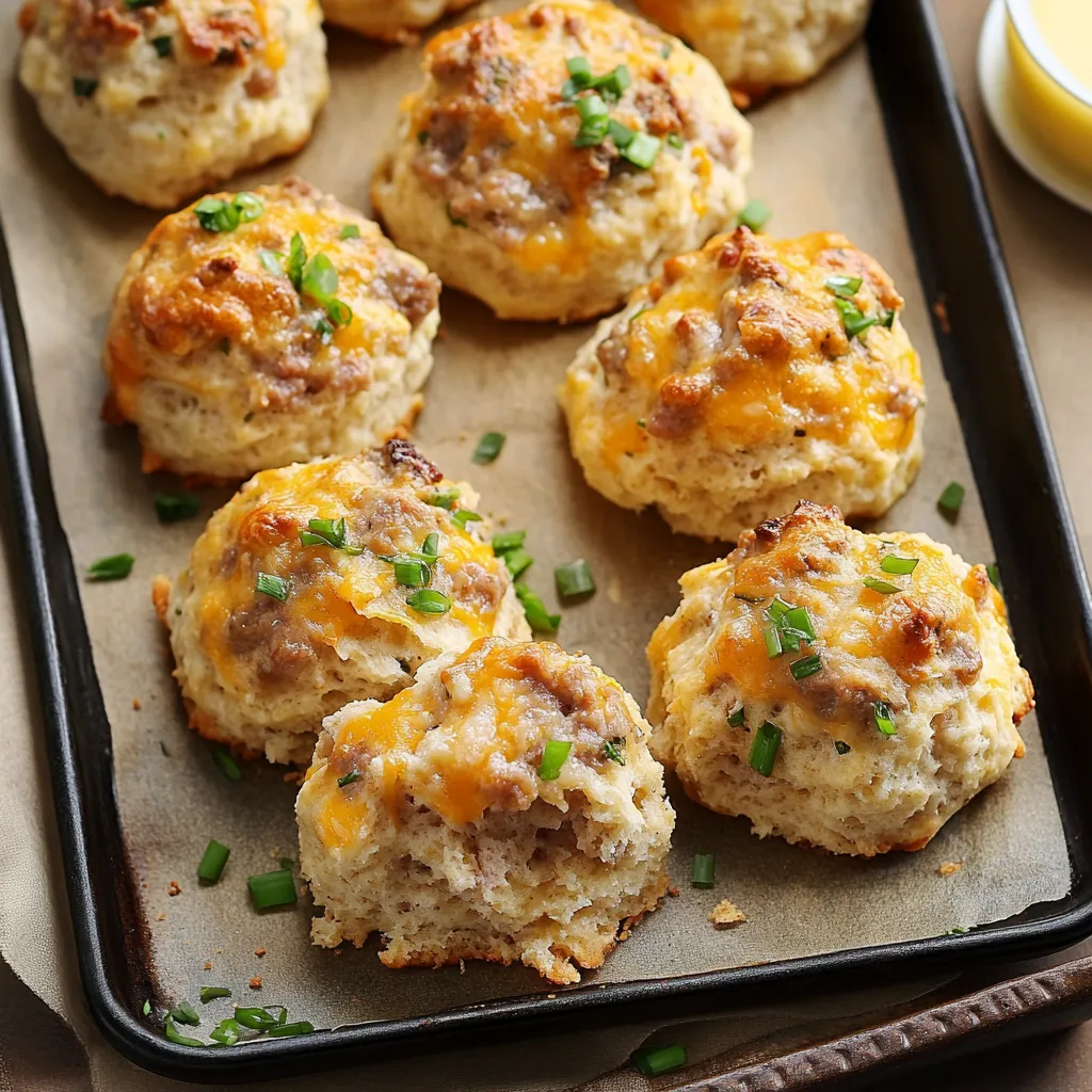 Cheddar Sausage Biscuits