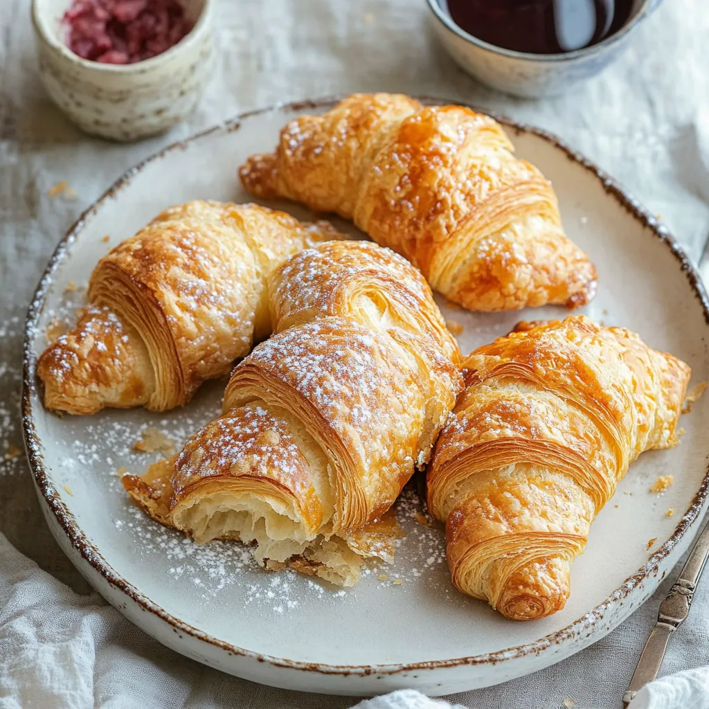 Fresh Buttery Croissants