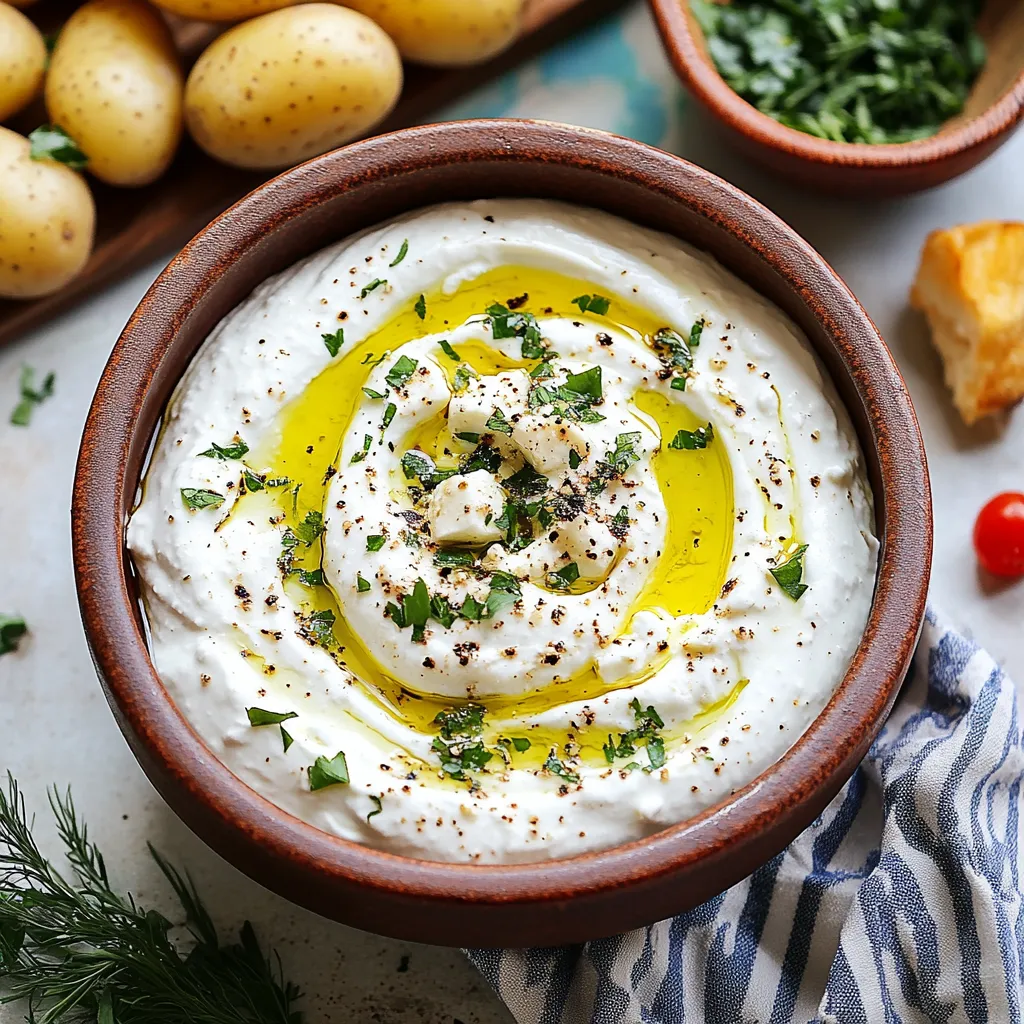 Creamy Feta with Roasted Garlic