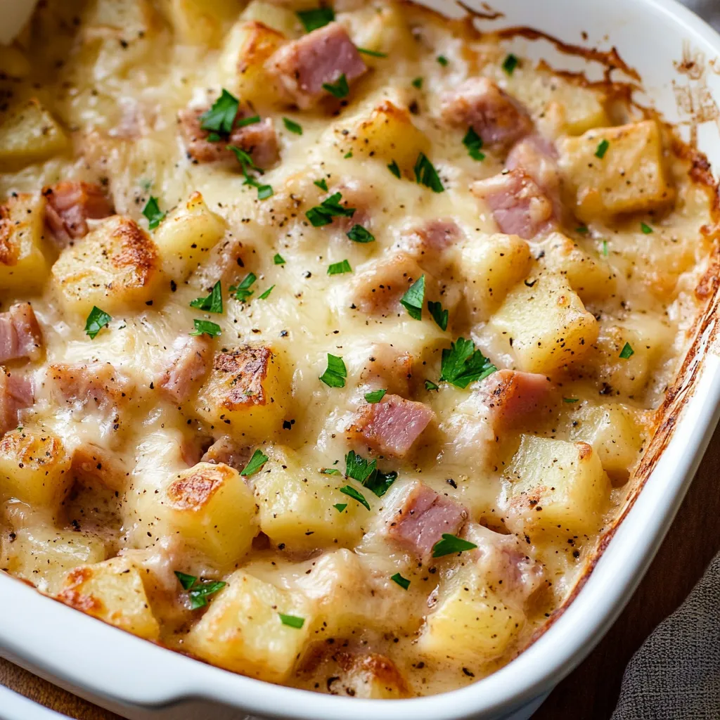 Tasty Ham and Potato Bake