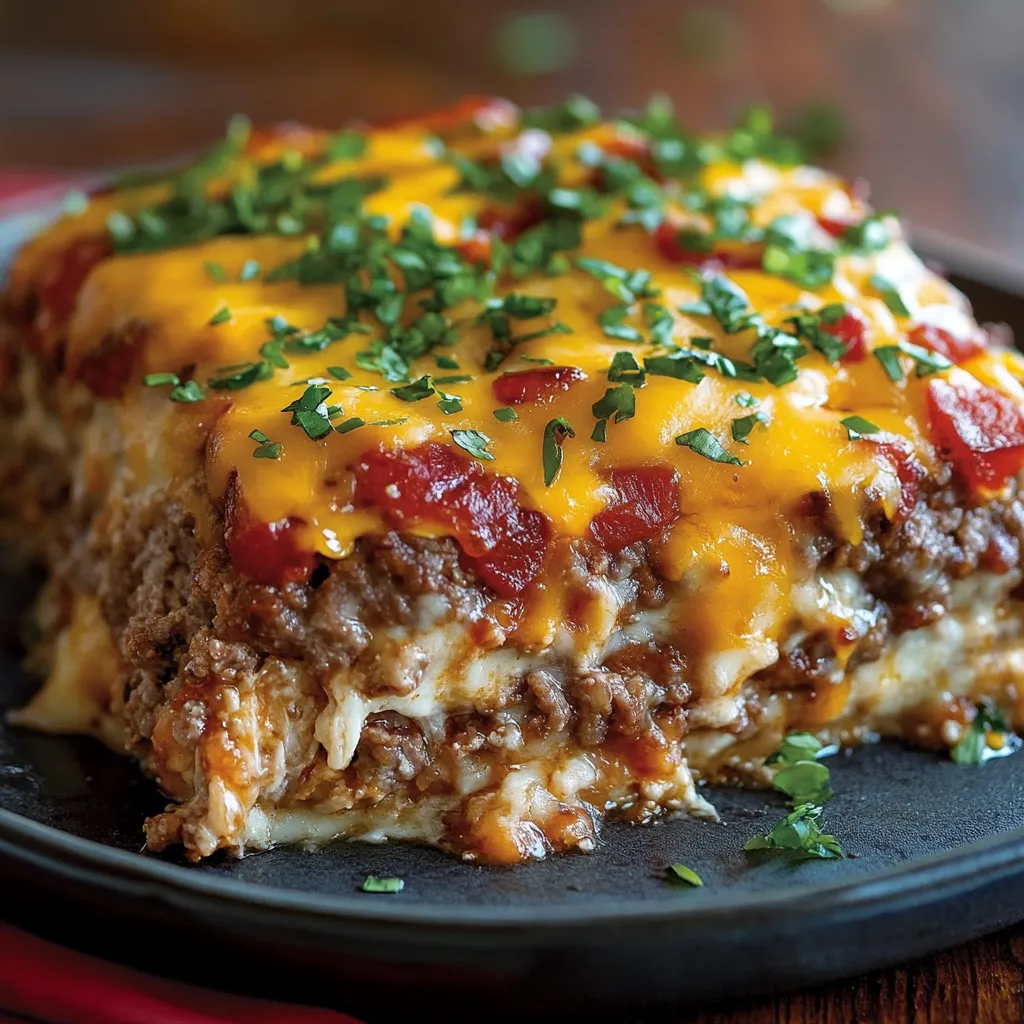 Hearty Meatloaf Potato Bake