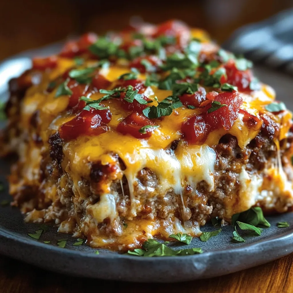 Hearty Meatloaf Potato Bake