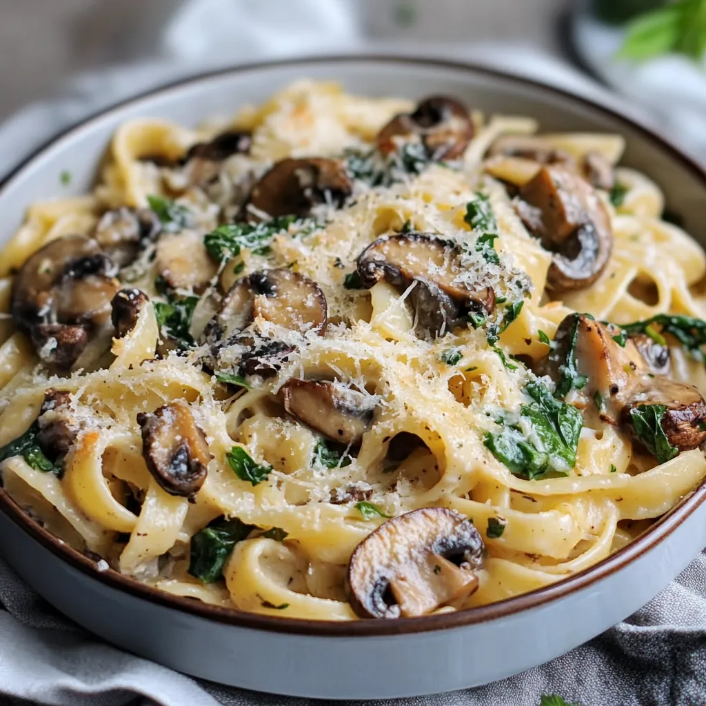 Easy Garlic Mushroom Pasta