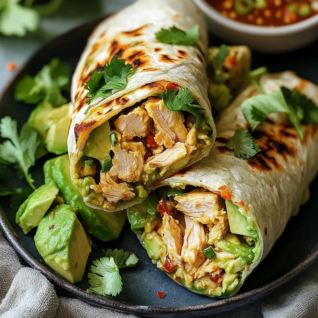 Delicious Chicken Avocado Wrap