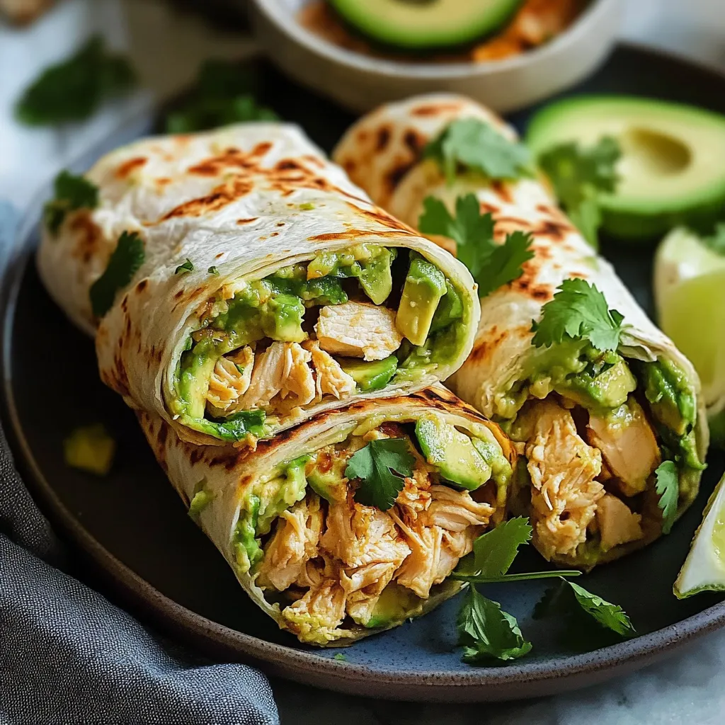 Delicious Chicken Avocado Wrap