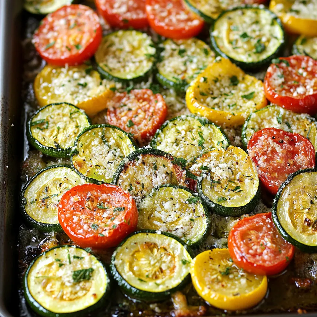 Garlic-Parmesan Zucchini and Squash
