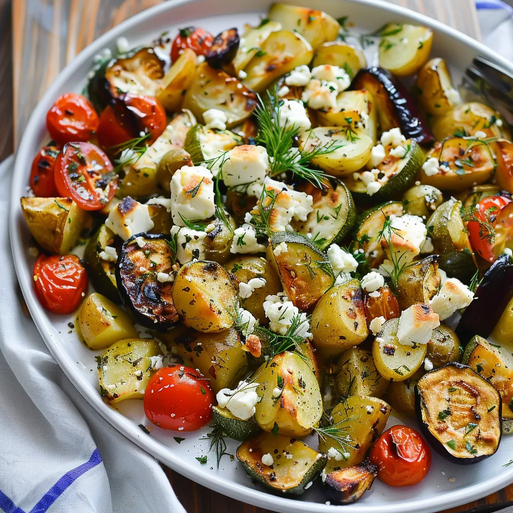 Baked Vegetables with Feta