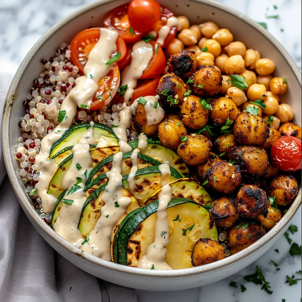 Roasted Chickpea and Veggie Bowl