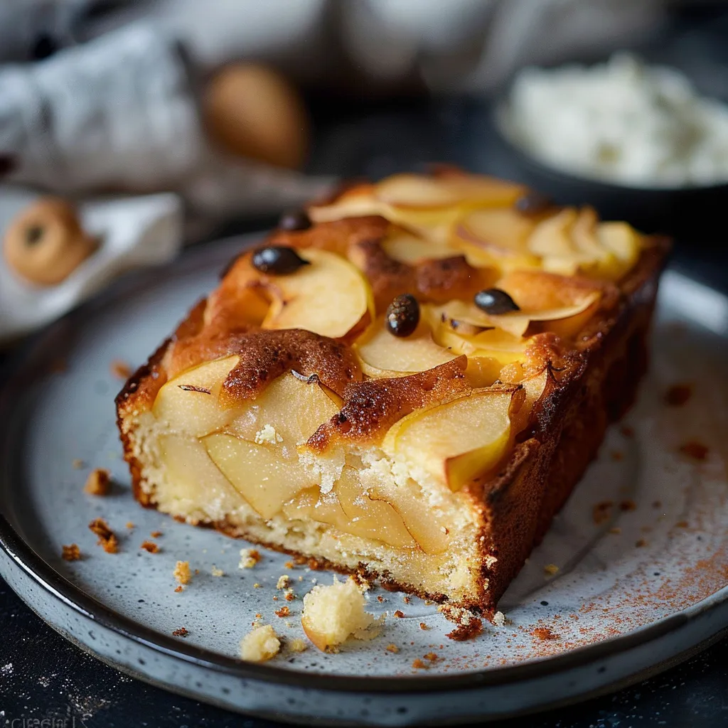 Easy Skyr and Apple Light Cake Recipe