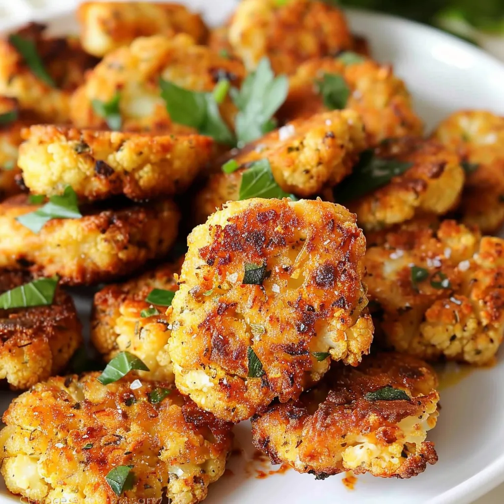 Crispy cauliflower bites