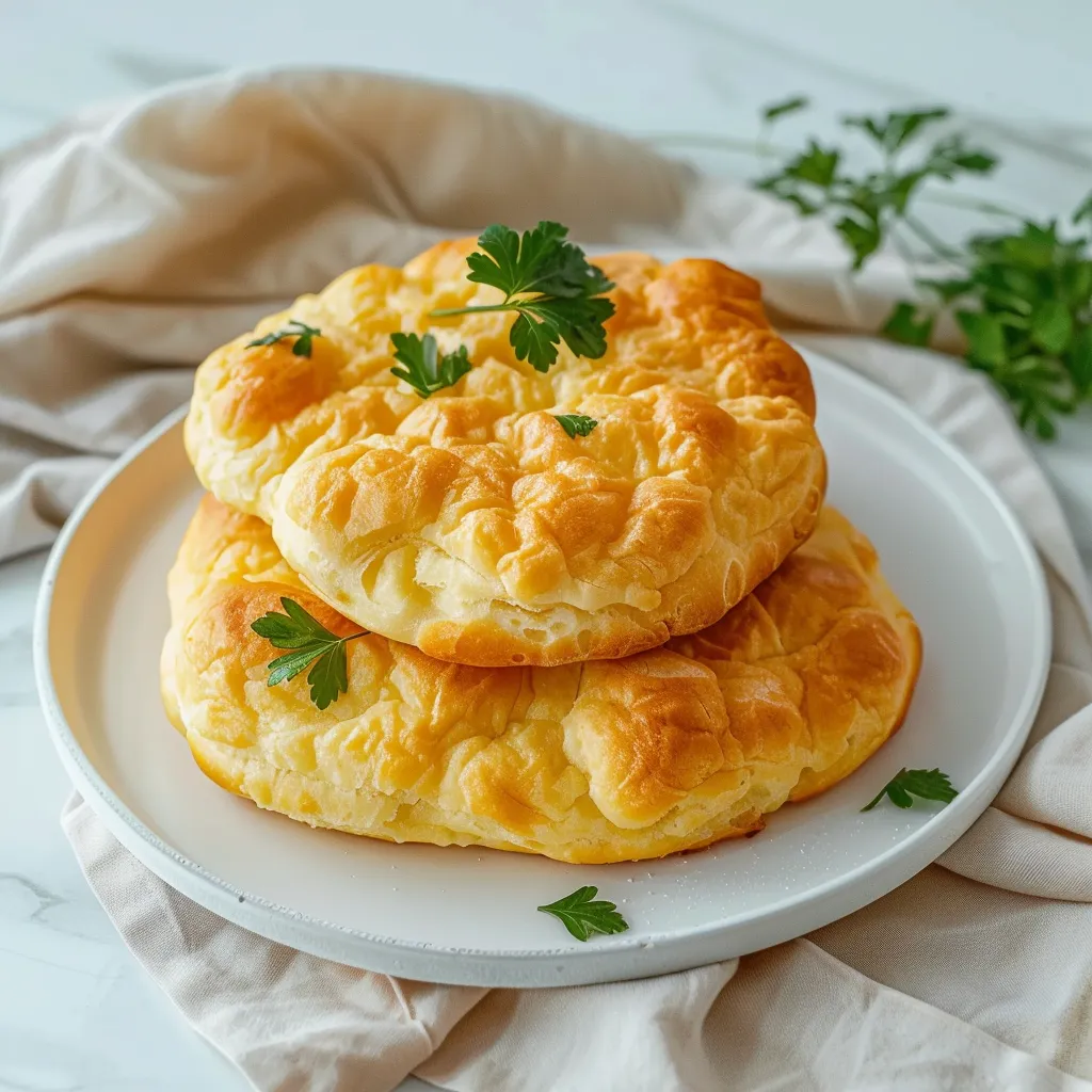 Fluffy Cloud Bread with Cream Cheese