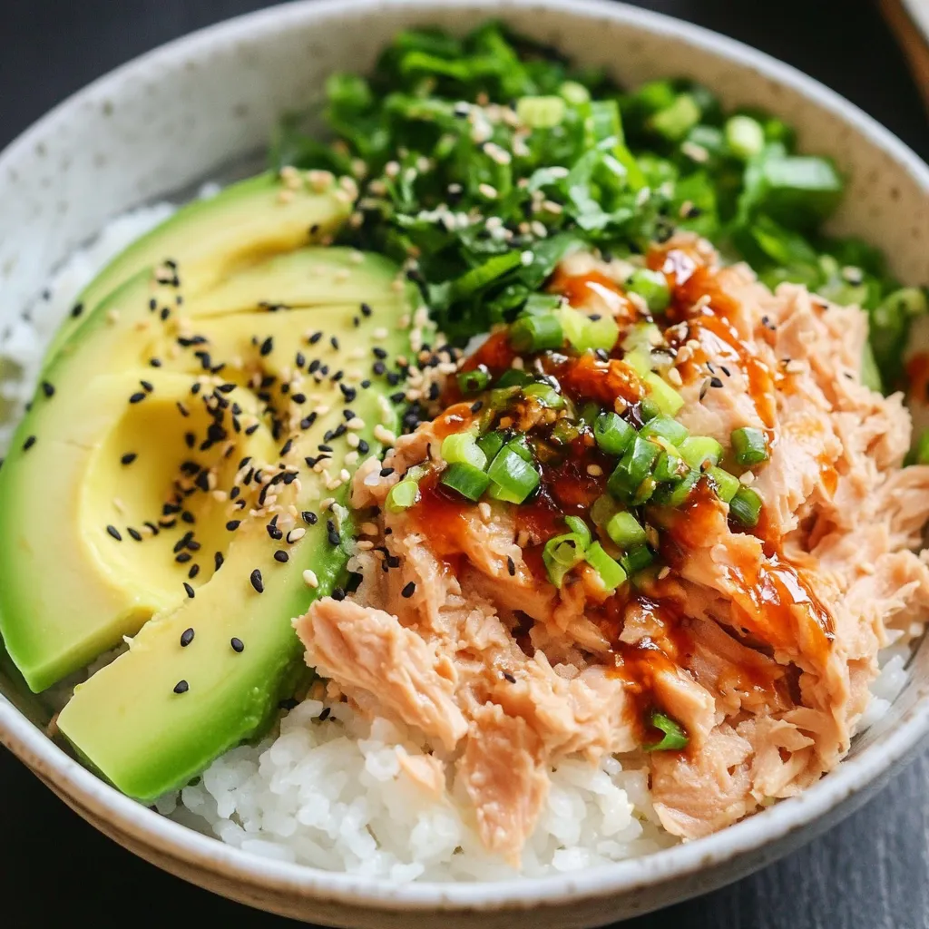 Tasty Bang Bang Tuna Sushi Bowl Dish