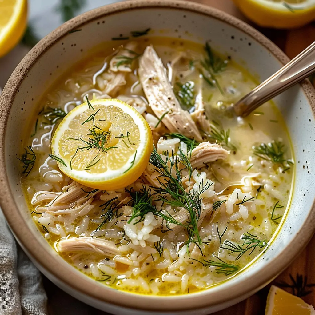 Easy Chicken and Lemon Soup