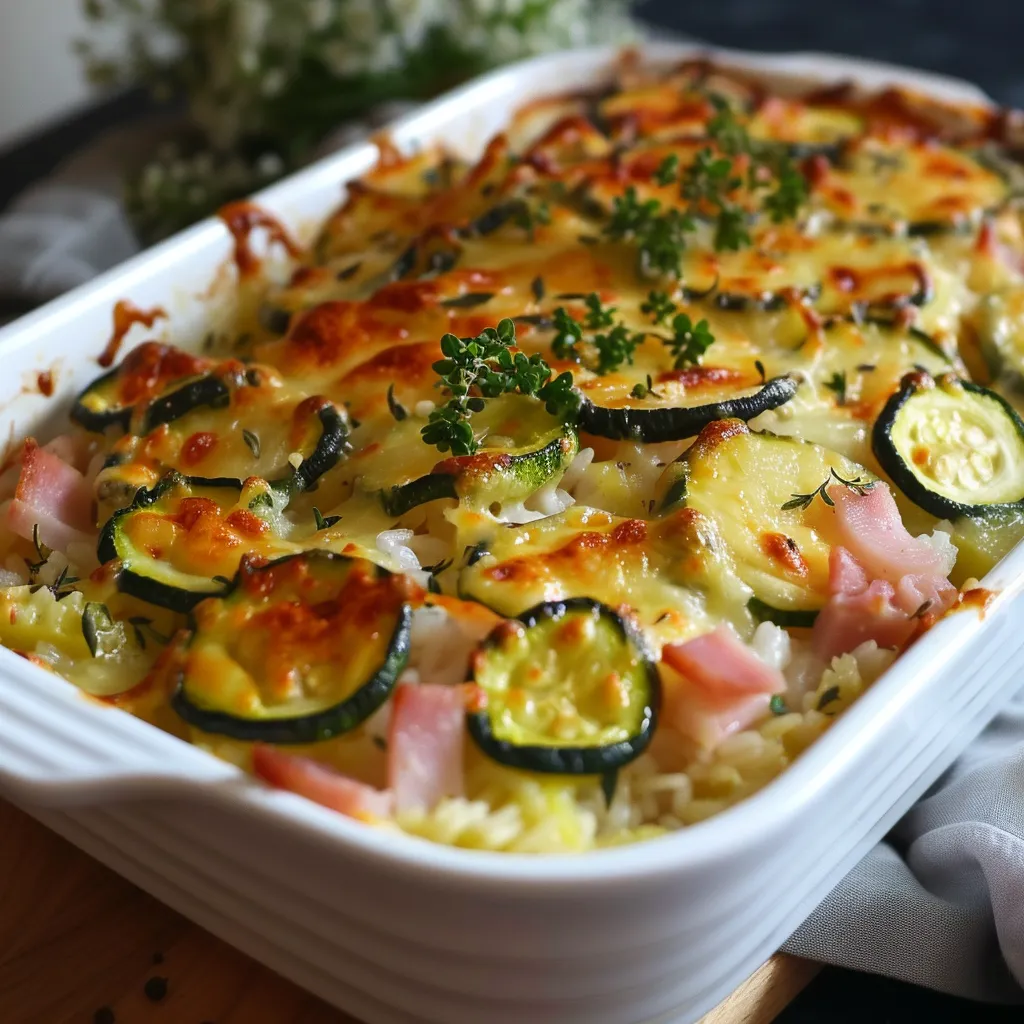 Gratin familial aux courgettes