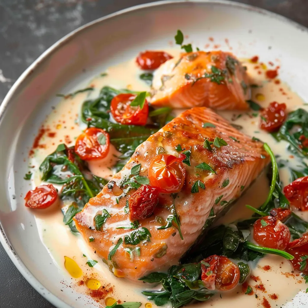 Creamy Tuscan Style Salmon