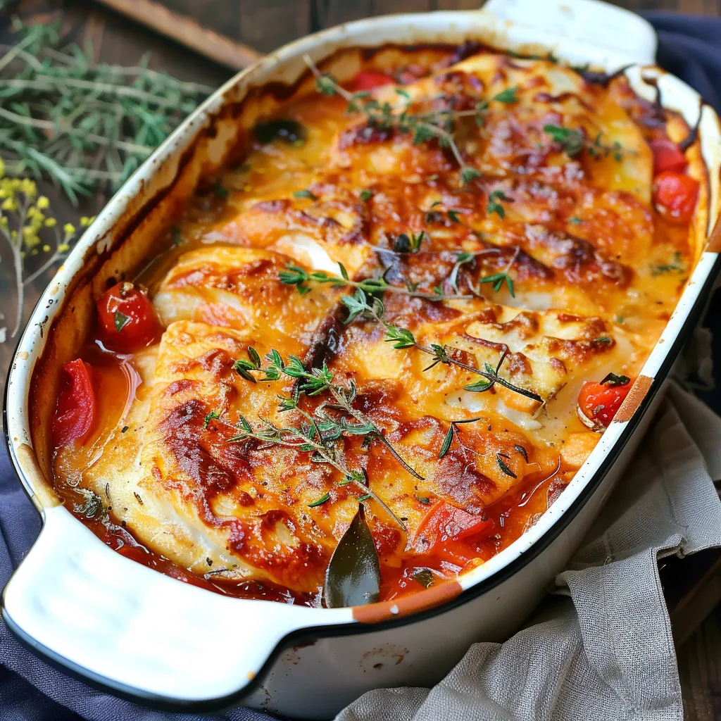 Easy Provençal-style fish gratin