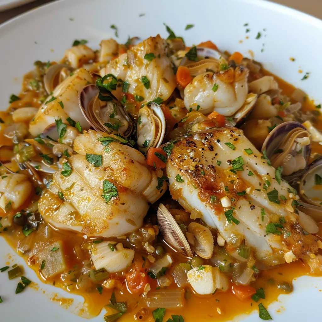 Seafood fish stew