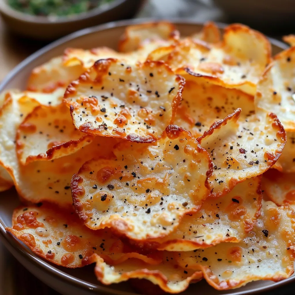 Crispy Homemade Cheese Chips