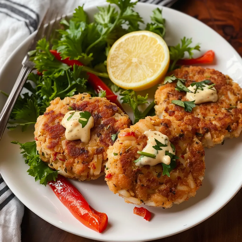 Bobby Flay’s classic crab cakes with lemon aioli