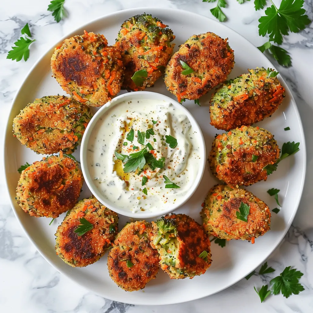 Broccoli and Carrot Croquettes - Vegetarian Recipe