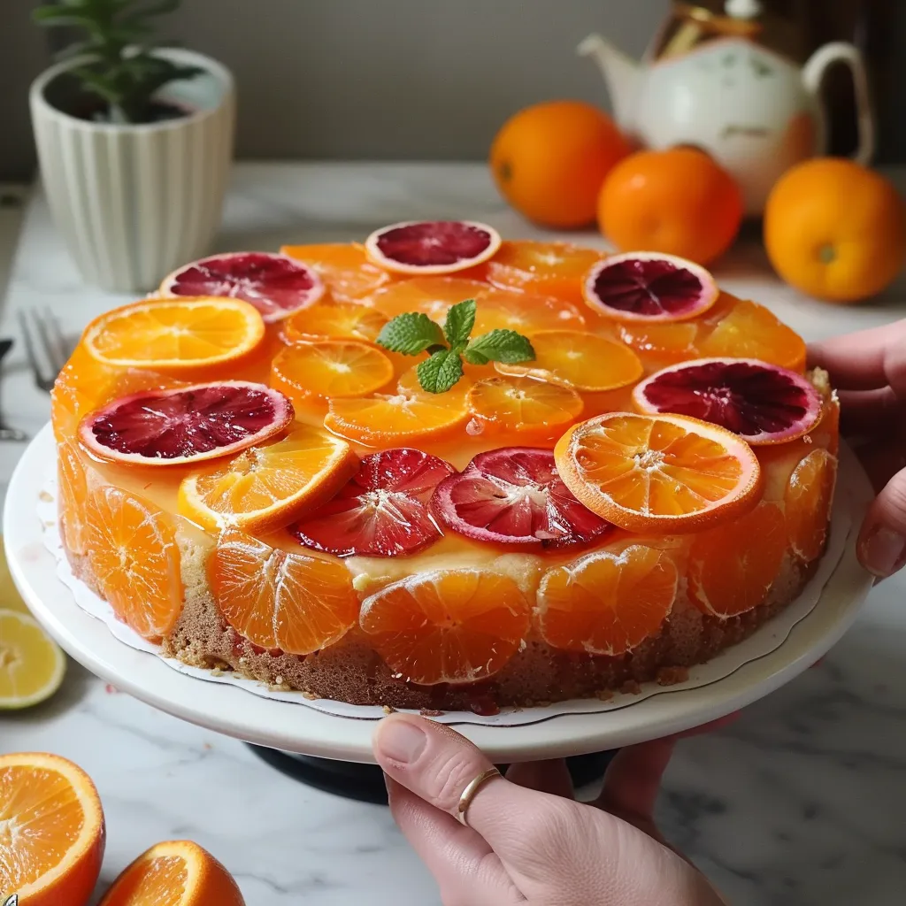 Ombre Citrus Tart Turkuaz | Elegant Orange Dessert