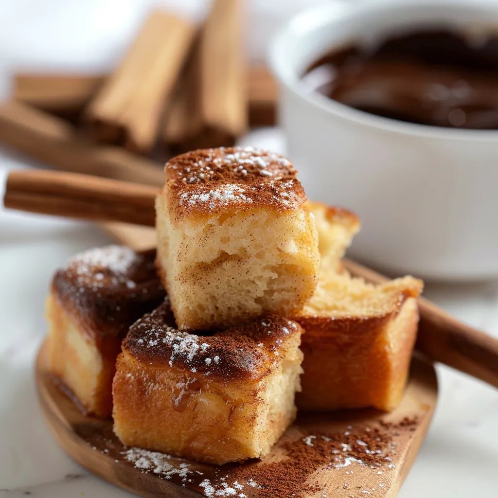 Cinnamon French Toast Brioche Cubes | Easy Gourmet Dessert