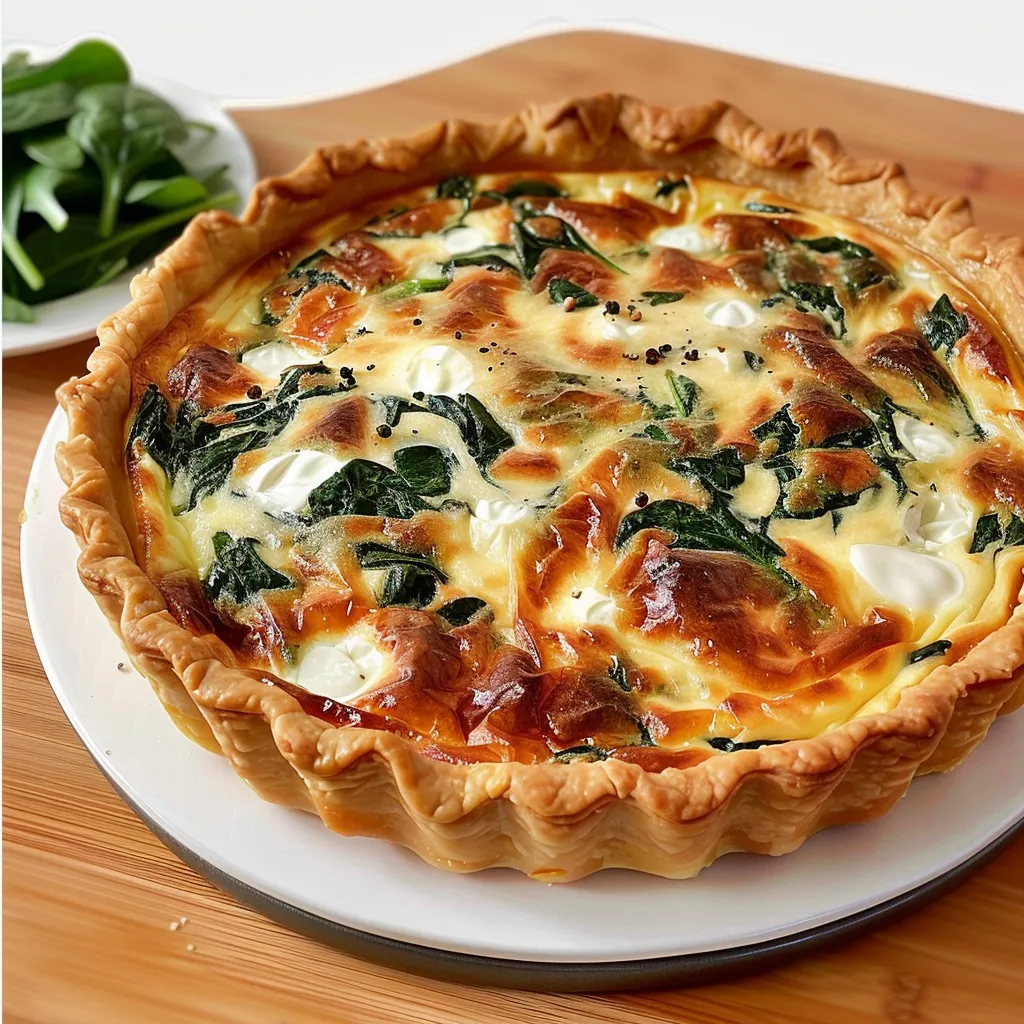 Spinach and Boursin Quiche: Simple and Tasty