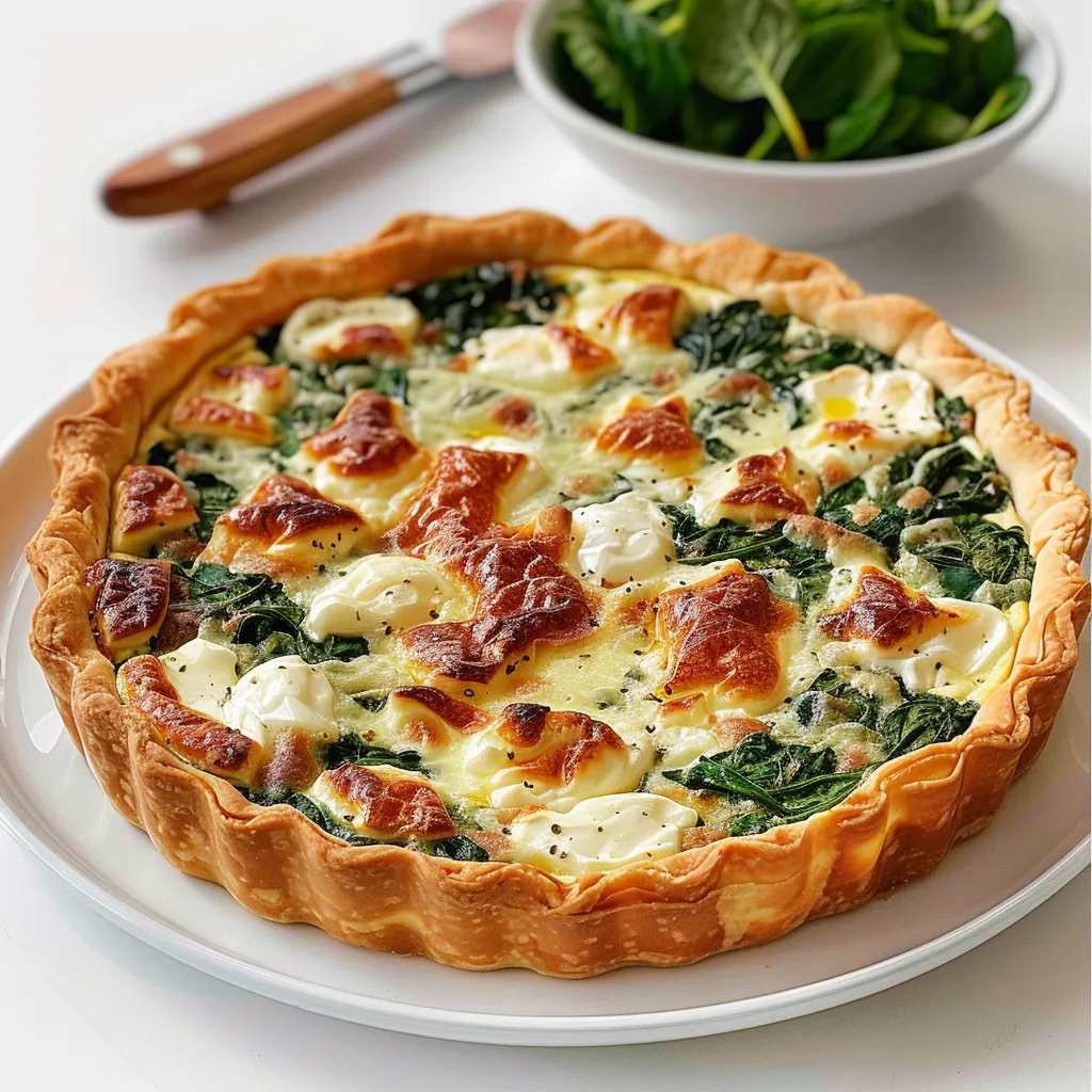 Boursin and Spinach Quiche | Easy Gourmet Recipe