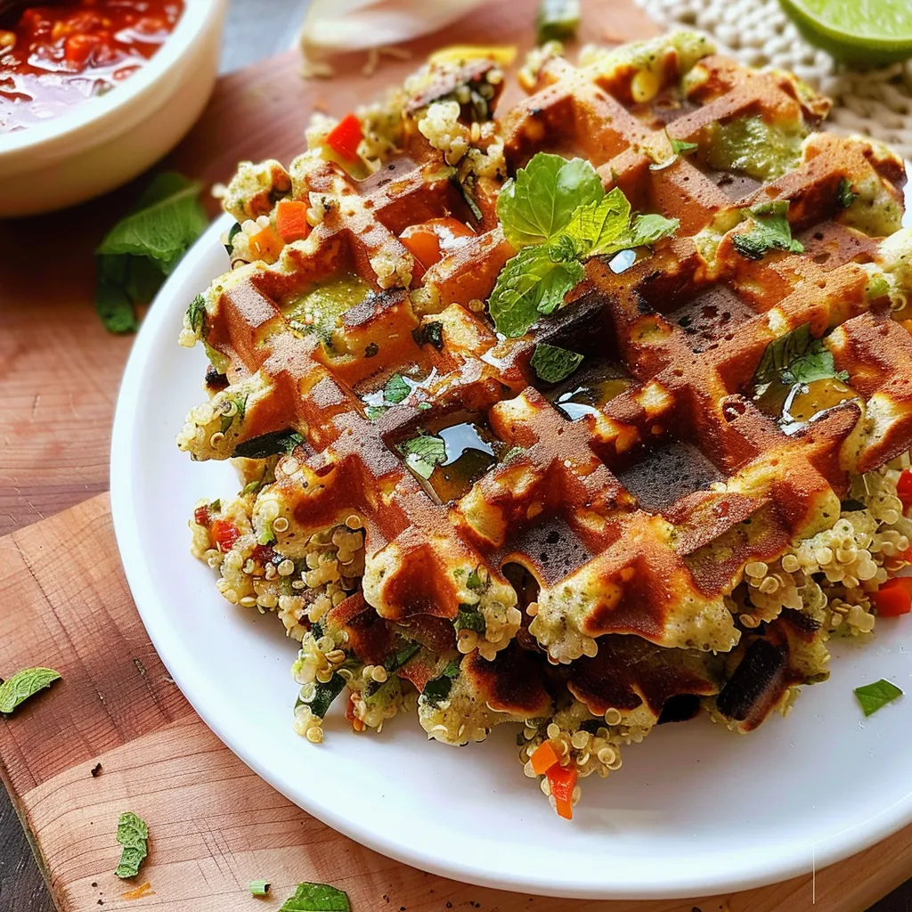 Quinoa Veggie Waffles