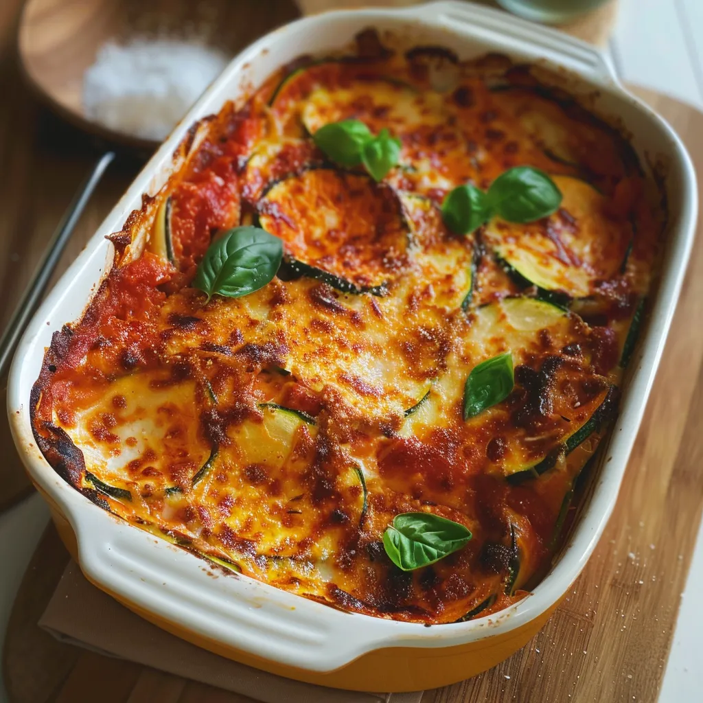 Zucchini and ricotta lasagna - Vegetarian version