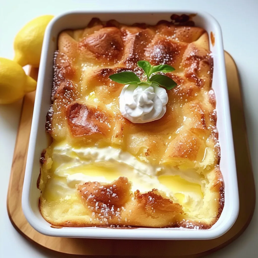 Upside-Down Lemon Cheesecake for Dessert