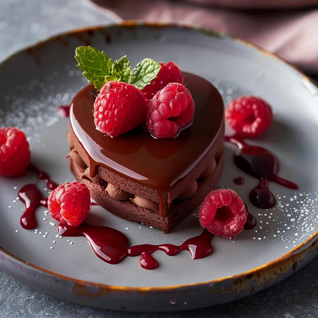 Chocolate Raspberry Entremet - Valentine's Dessert