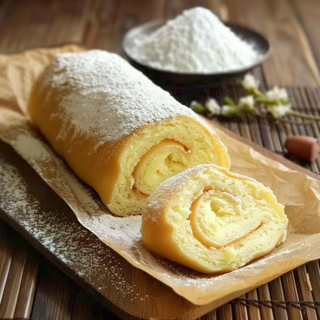 Fluffy Japanese roll cake