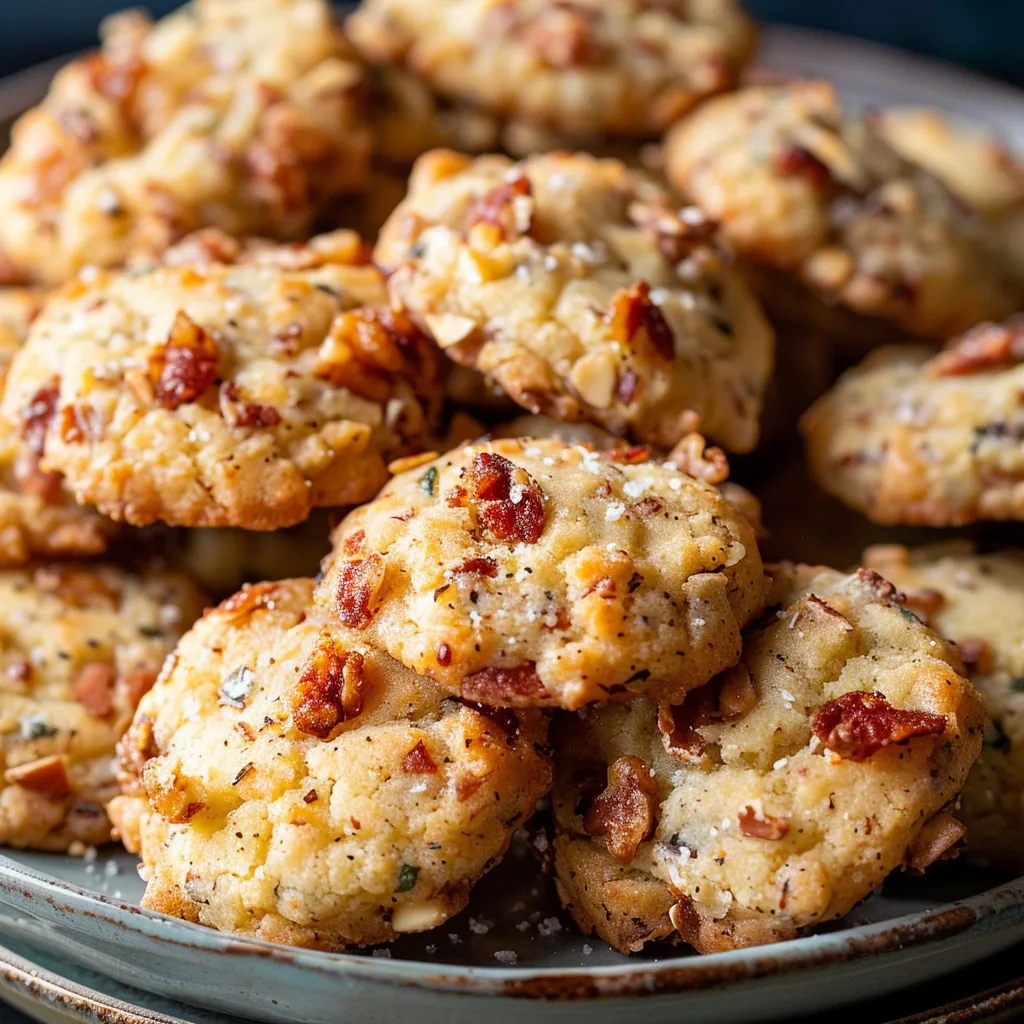 Parmesan, chorizo and walnut cookies