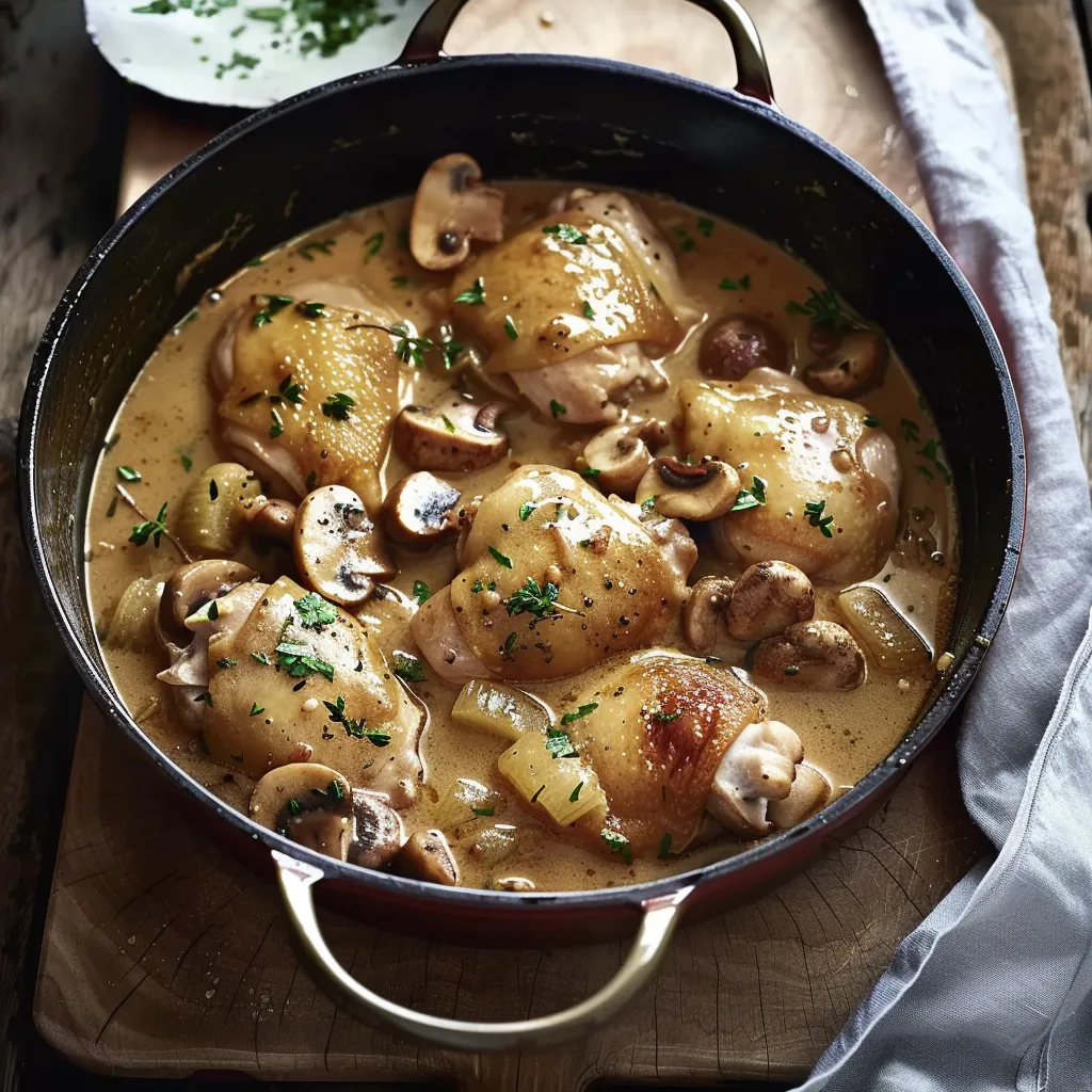 Chicken and Cider Stew - Traditional French Recipe