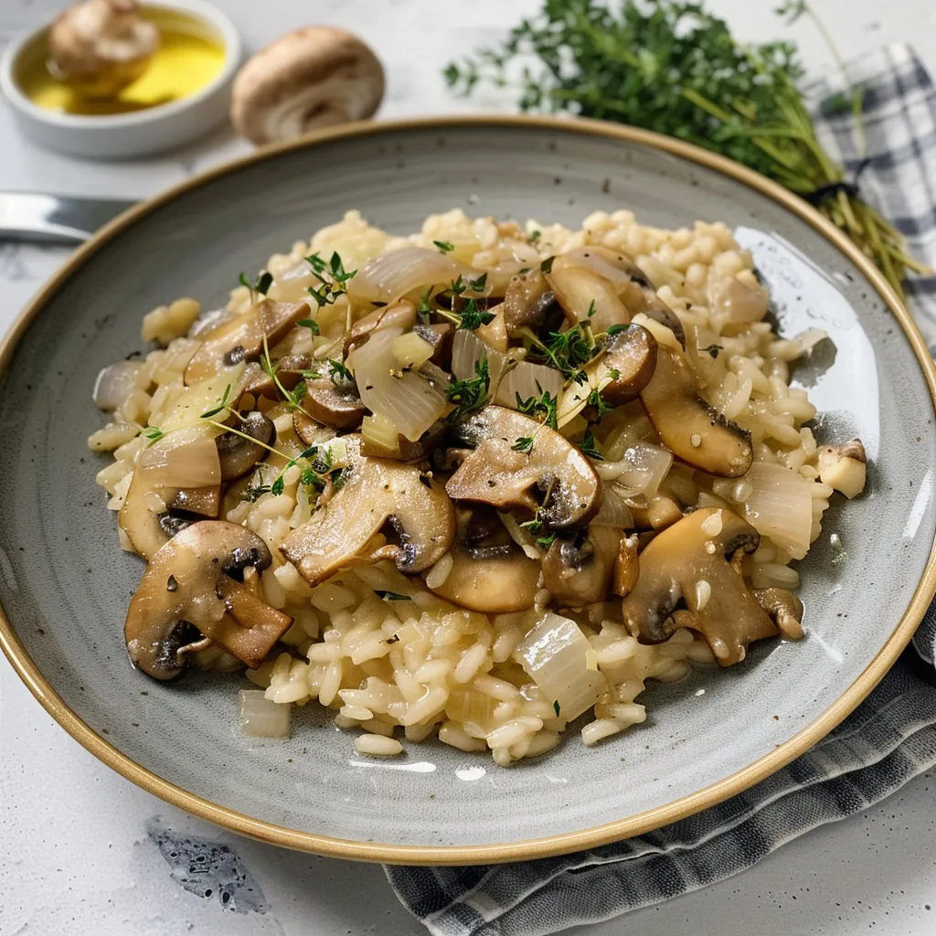 Risotto aux champignons facile