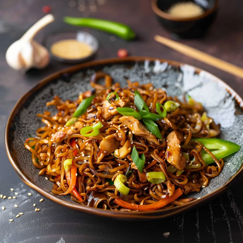 Chicken Stir-Fried Noodles - Quick Asian Recipe