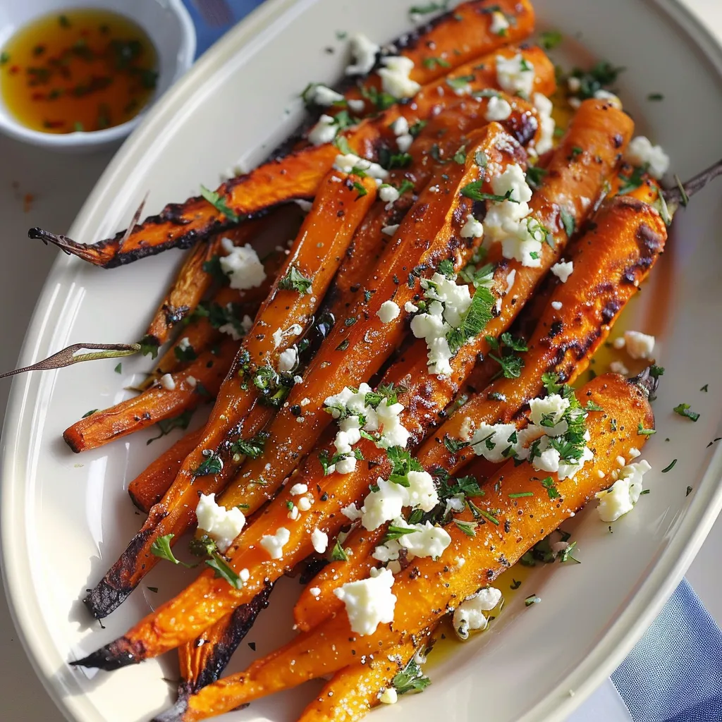 Spice-Roasted Carrots with Feta - Mediterranean Recipe