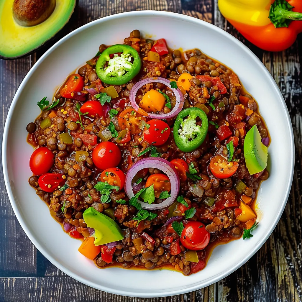 Chili-style lentils