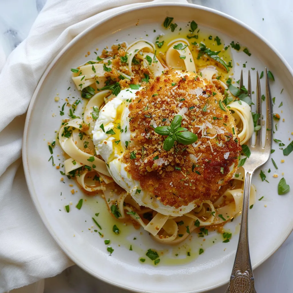 Crispy Panko-Crusted Burrata - Easy Gourmet Recipe