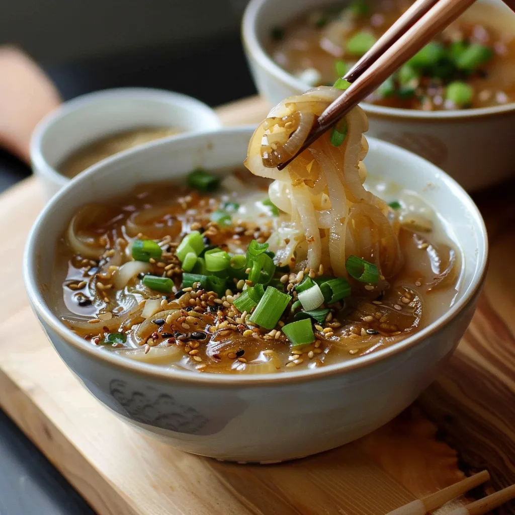 Asian-style French onion soup