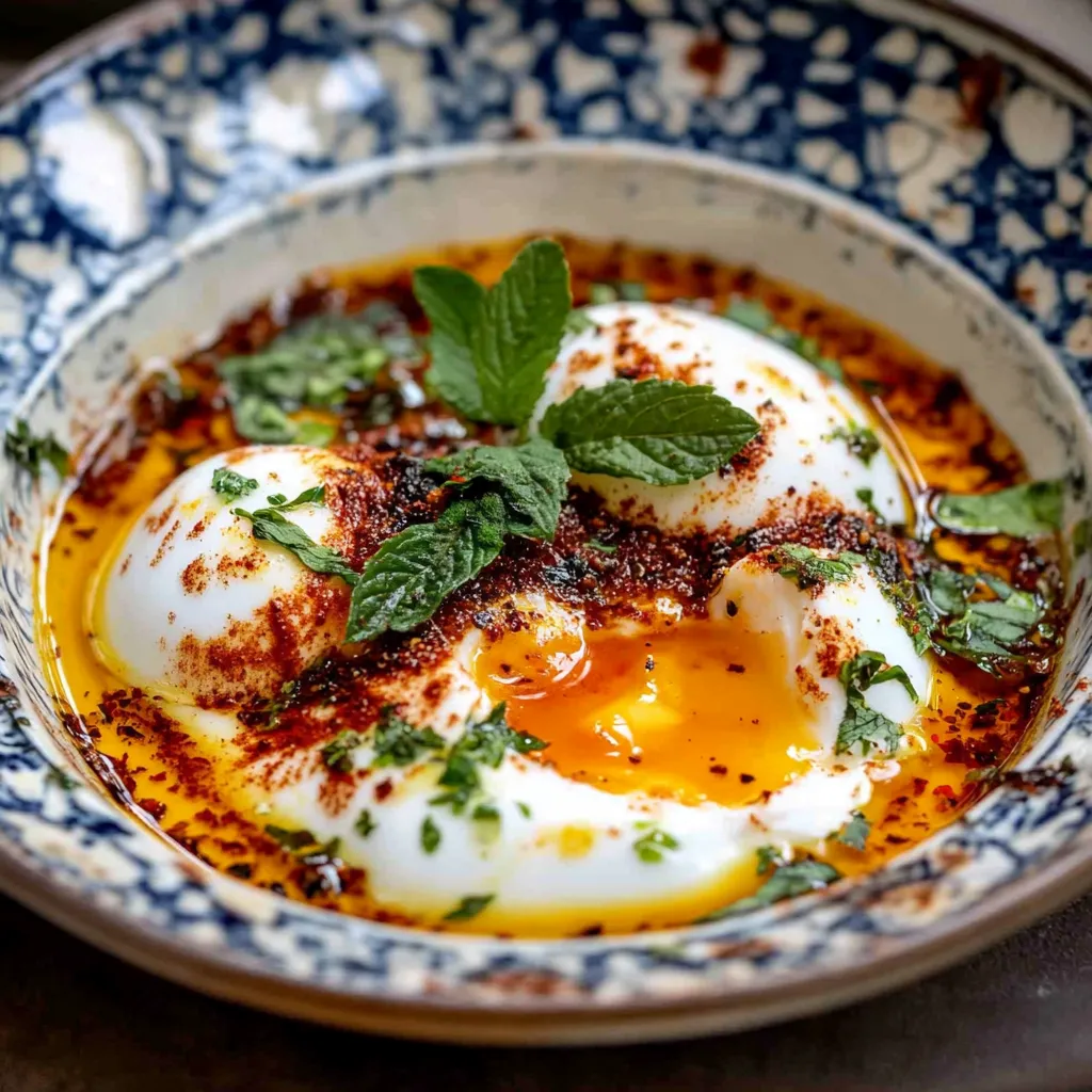 Breakfast Turkish Poached Eggs Recipe