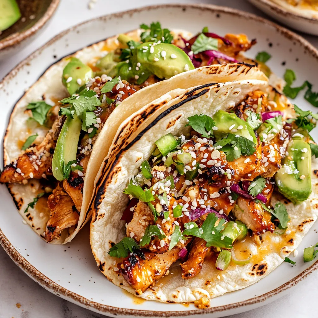 Chicken Cucumber Tacos