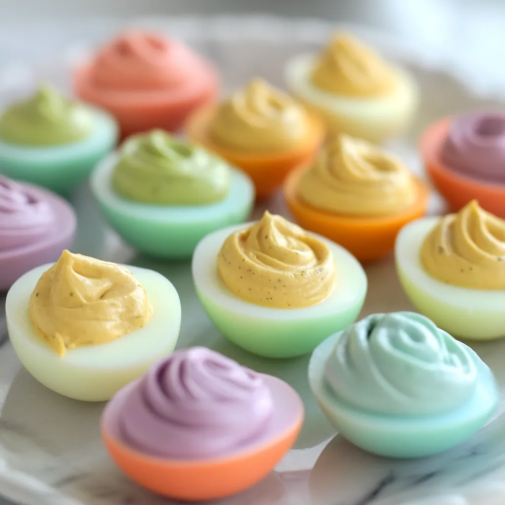 A plate of colorful desserts.