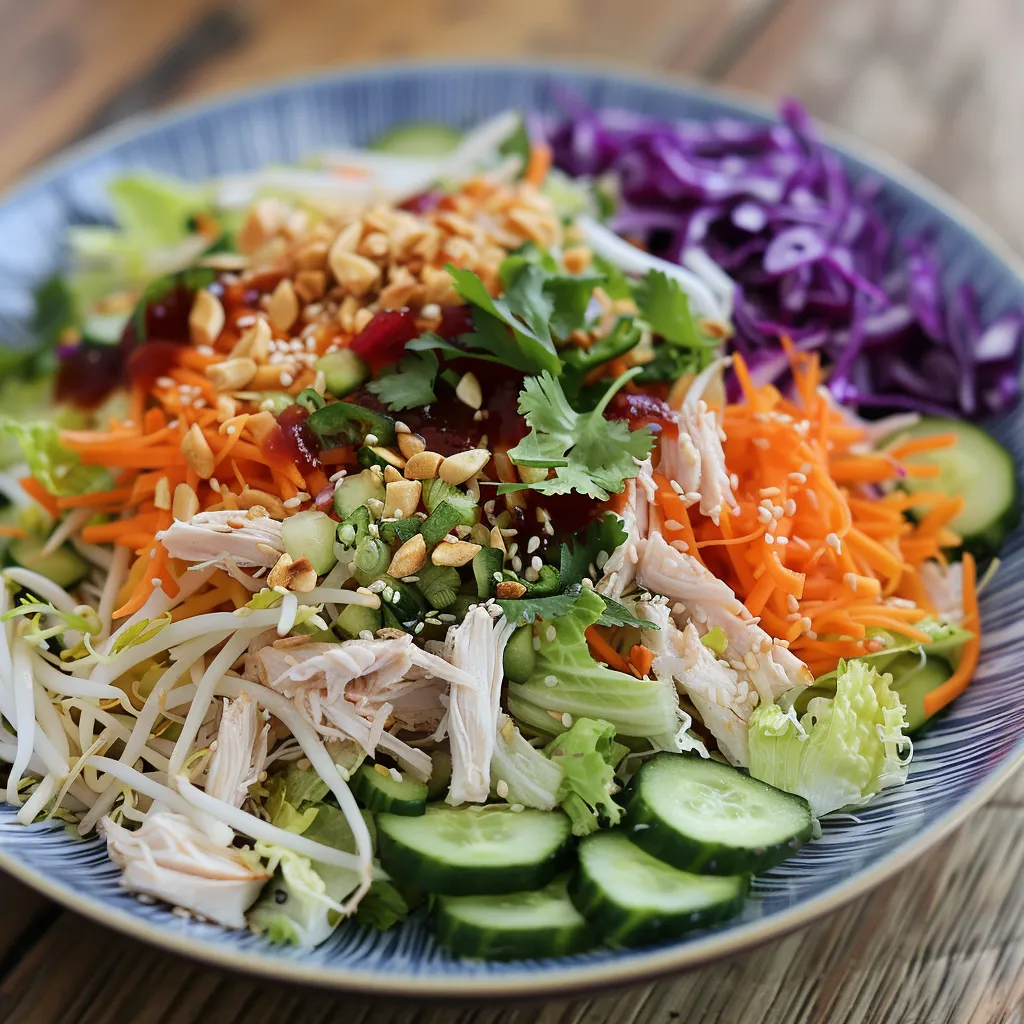 Tasty Asian spring salad