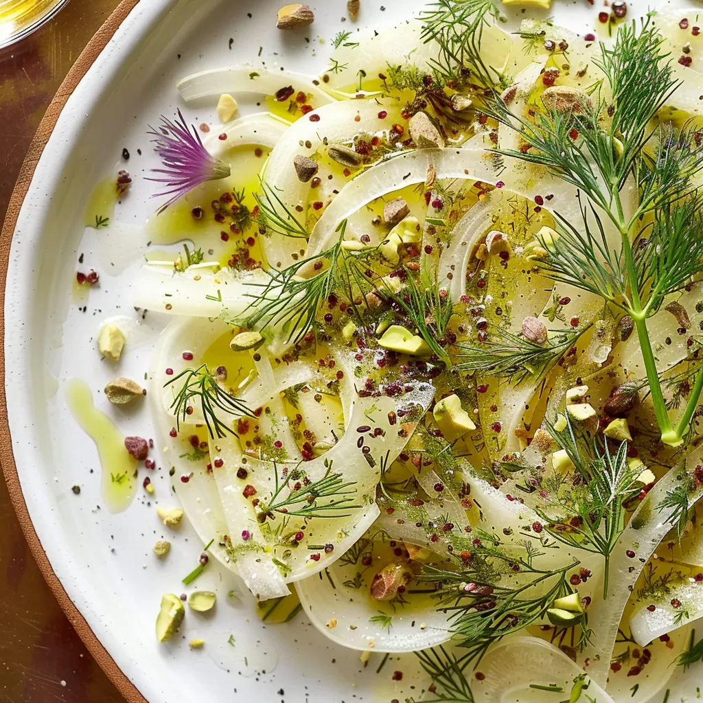 Fennel with pistachios